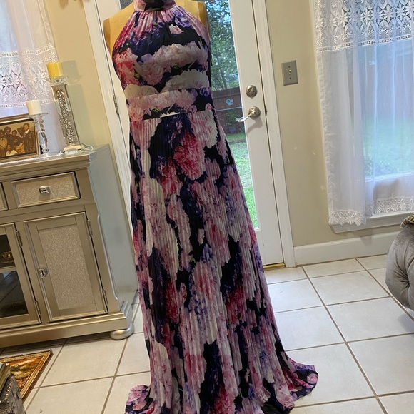 Multicolored floor dress - Picture 1 of 1